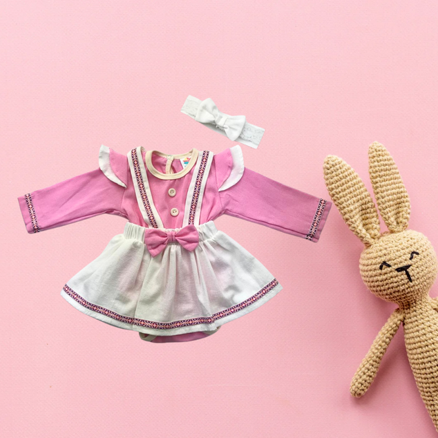 body  Manga larga con olan en mangas con falda tirantes  Manta