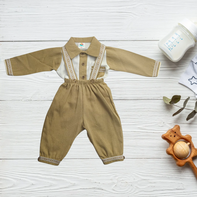 Coqueto Overol con Playera para bebes niños