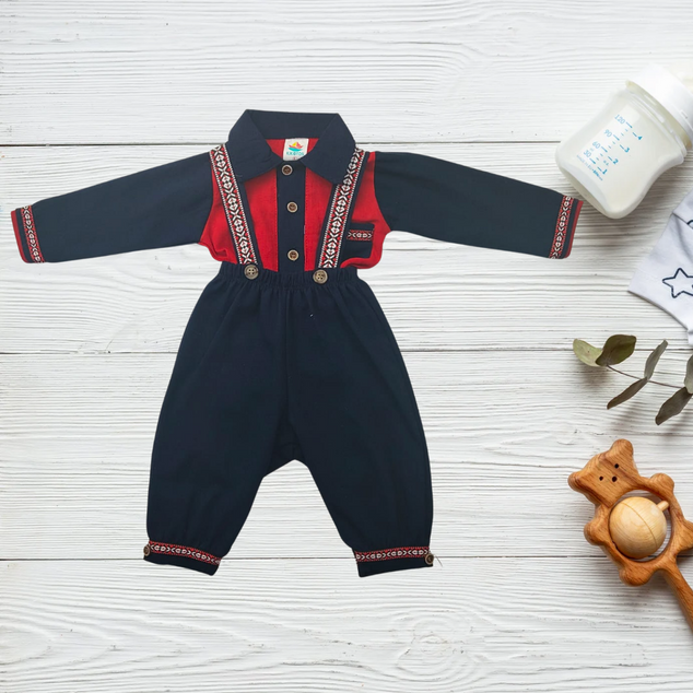 Coqueto Overol con Playera para bebes niños
